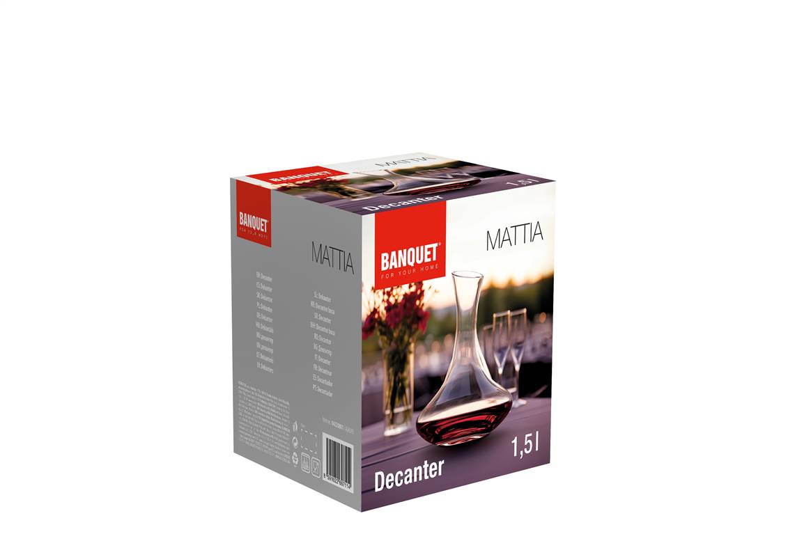 Dekanter szklany 1,5l MATTIA - obrazek 2
