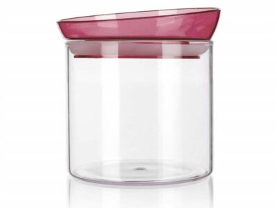 Słoik szkl.MABEL 650 ml, bordo
