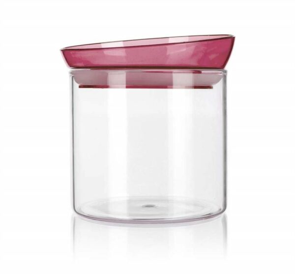 Słoik szkl.MABEL 650 ml, bordo