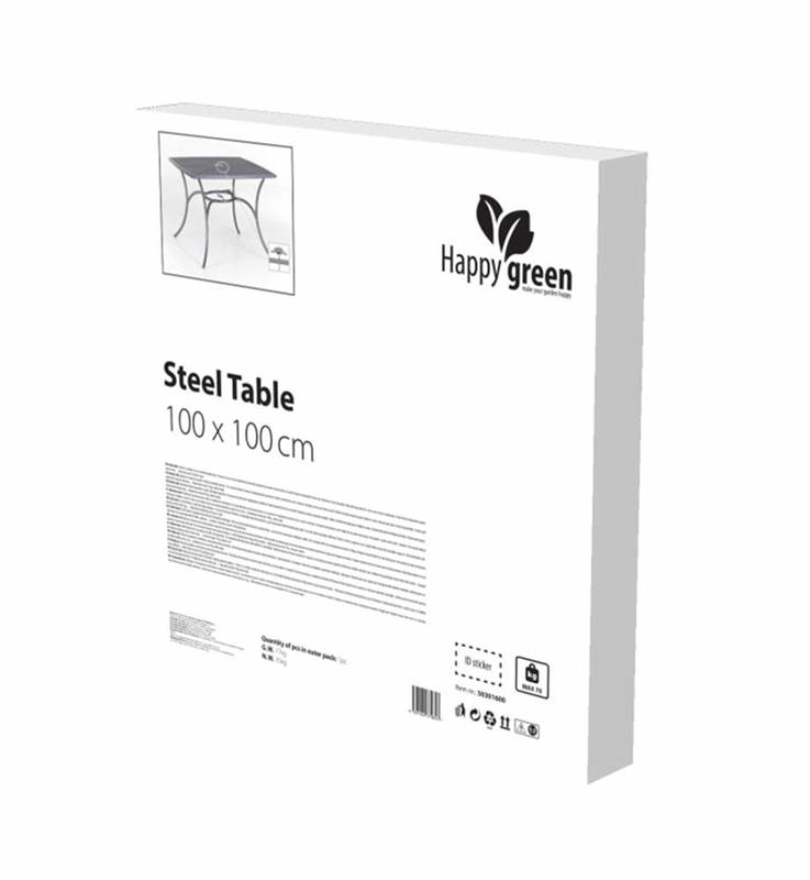 Stolik stalowy 100x100 MAINE - obrazek 2