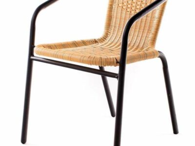 Stalowe krzesło PE Ratan